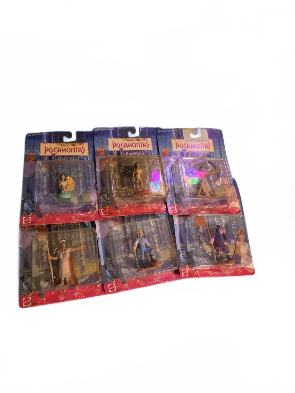 6 Vtg 90s Disney Pocahontas Collectible Figurines Complete Set